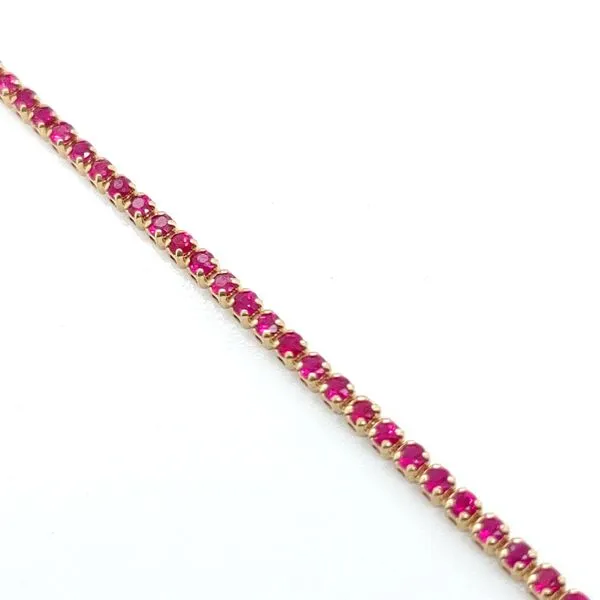 RUBY 1.50 TCW MICRO-TENNIS BRACELET Image 2 Blue Water Jewelers Saint Augustine, FL