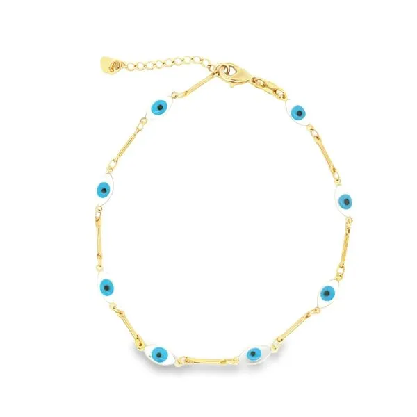 Oval Evil Eye Charm 10-11.5