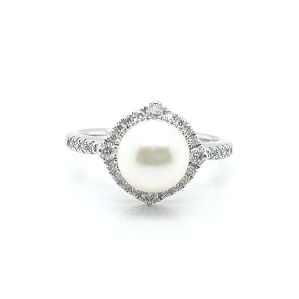 PEARL RING WITH DIAMONDS Blue Water Jewelers Saint Augustine, FL