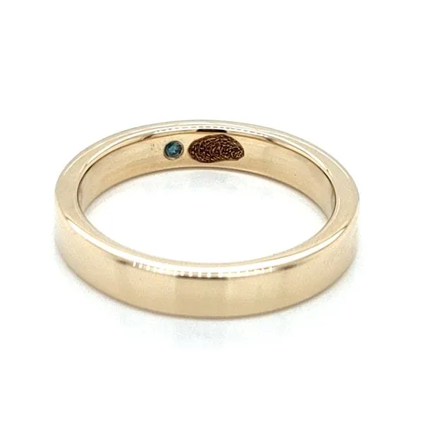 BLUE WATER OYSTER BLUE DIAMOND WEDDING BAND Blue Water Jewelers Saint Augustine, FL