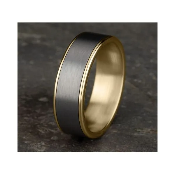 GOLD AND TANTALUM WEDDING BAND Image 2 Blue Water Jewelers Saint Augustine, FL