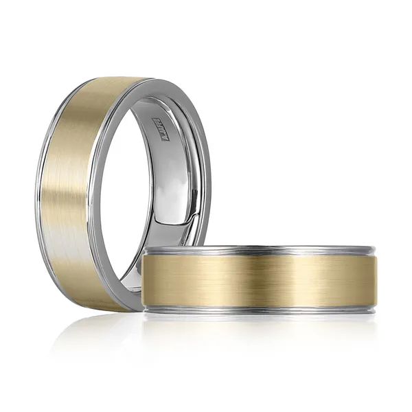 14KT TWO TONE WEDDING BAND - SIZE 10 Blue Water Jewelers Saint Augustine, FL