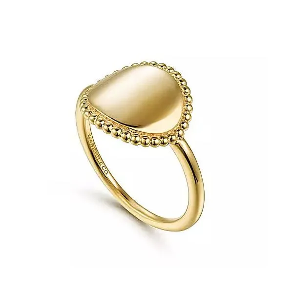 Gold Engravable Ring Image 2 Blue Water Jewelers Saint Augustine, FL