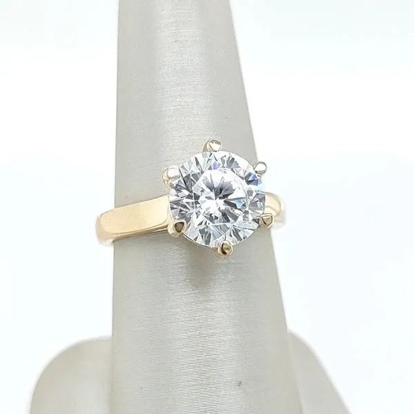 14KT YELLOW GOLD SOLITAIRE GOLD ENGAGEMENT RING Blue Water Jewelers Saint Augustine, FL