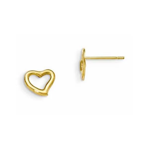 Children's Heart Stud Earrings Blue Water Jewelers Saint Augustine, FL