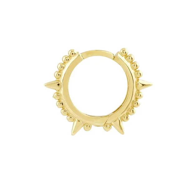 GOLD HUGGIE HOOP EARRINGS Image 2 Blue Water Jewelers Saint Augustine, FL