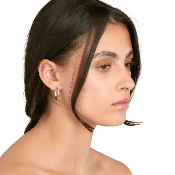 GOLD HOOP EARRINGS Image 5 Blue Water Jewelers Saint Augustine, FL