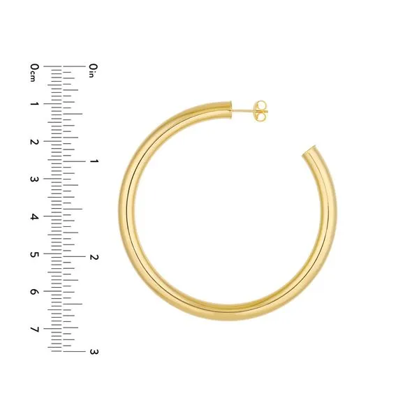 Gold Hoop Earrings Image 4 Blue Water Jewelers Saint Augustine, FL