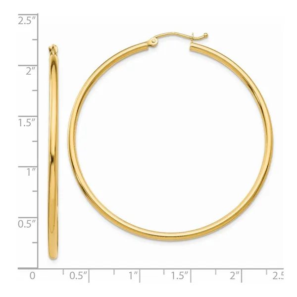 Tube hoop earrings gold top