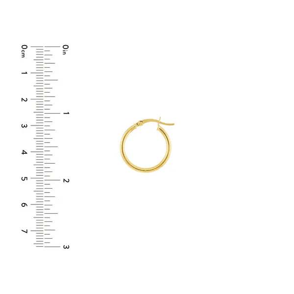 GOLD HOOP EARRINGS Image 3 Blue Water Jewelers Saint Augustine, FL