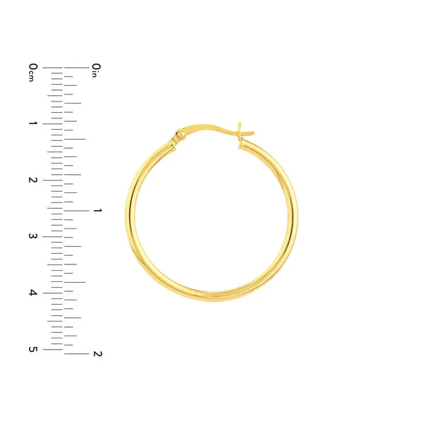 GOLD HOOP EARRINGS Image 4 Blue Water Jewelers Saint Augustine, FL