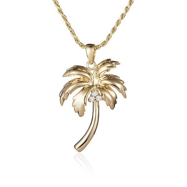 Palm Tree Pendant Blue Water Jewelers Saint Augustine, FL