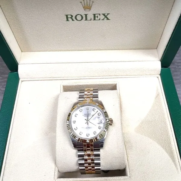 ROLEX LADY DATEJUST 31MM SILVER DIAMOND DIAL Image 4 Blue Water Jewelers Saint Augustine, FL