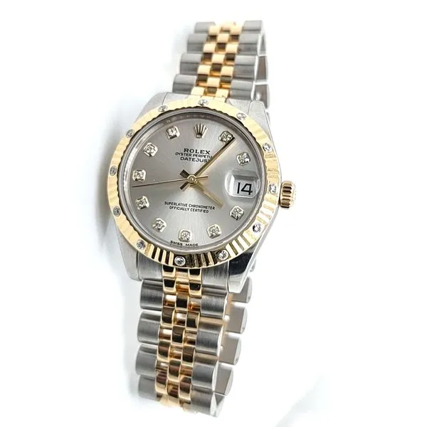 ROLEX LADY DATEJUST 31MM SILVER DIAMOND DIAL Blue Water Jewelers Saint Augustine, FL