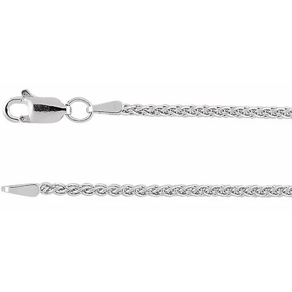 RHODIUM-PLATED STERLING SILVER WHEAT CHAIN Blue Water Jewelers Saint Augustine, FL