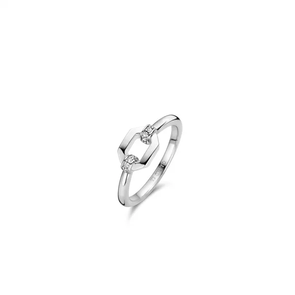 GEOMETRICAL CZ SILVER RING Blue Water Jewelers Saint Augustine, FL