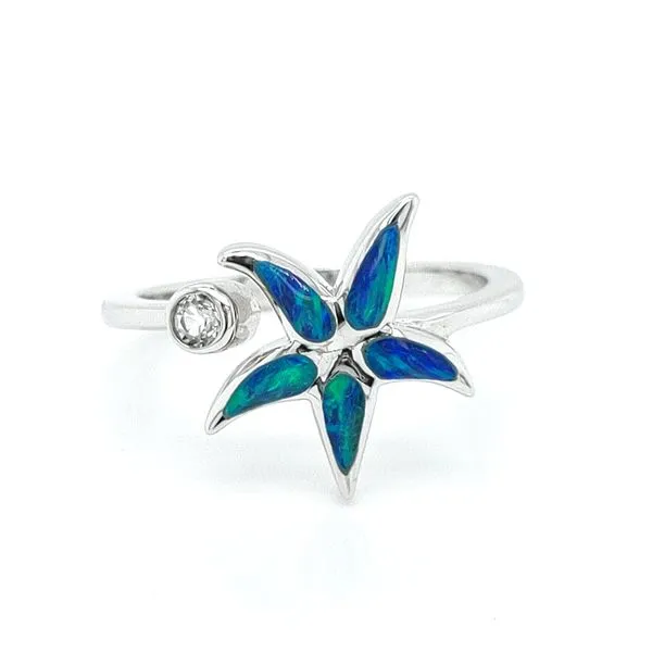 SILVER OPAL STARFISH RING Blue Water Jewelers Saint Augustine, FL