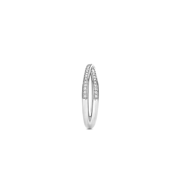 TI SENTO Pavé Silver Ring Image 3 Blue Water Jewelers Saint Augustine, FL