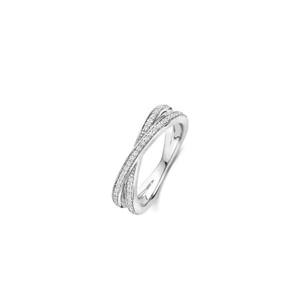 TI SENTO Pavé Silver Ring Blue Water Jewelers Saint Augustine, FL