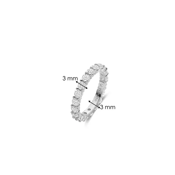 TI SENTO Silver Eternity Ring Image 5 Blue Water Jewelers Saint Augustine, FL