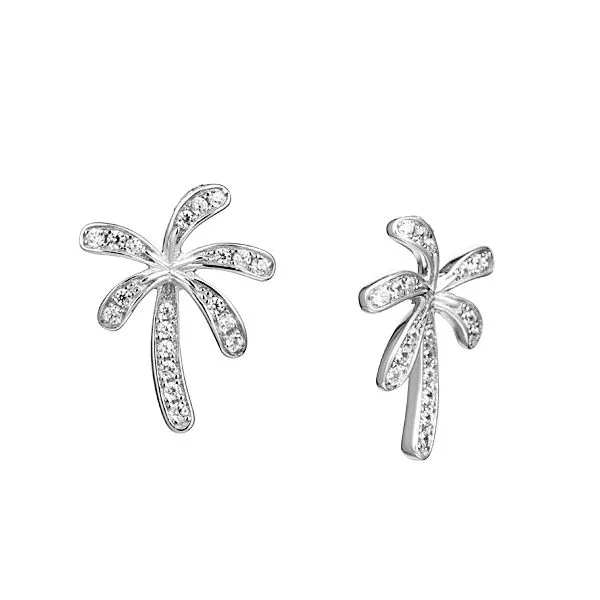 Palm Tree Stud Earrings Blue Water Jewelers Saint Augustine, FL