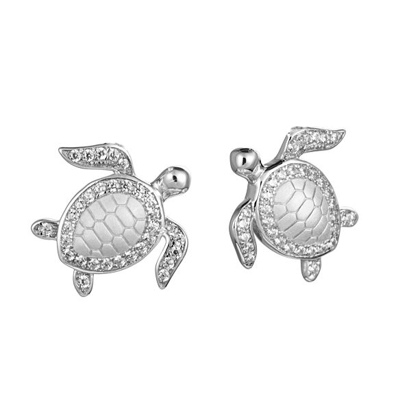 Turtle Earrings Blue Water Jewelers Saint Augustine, FL