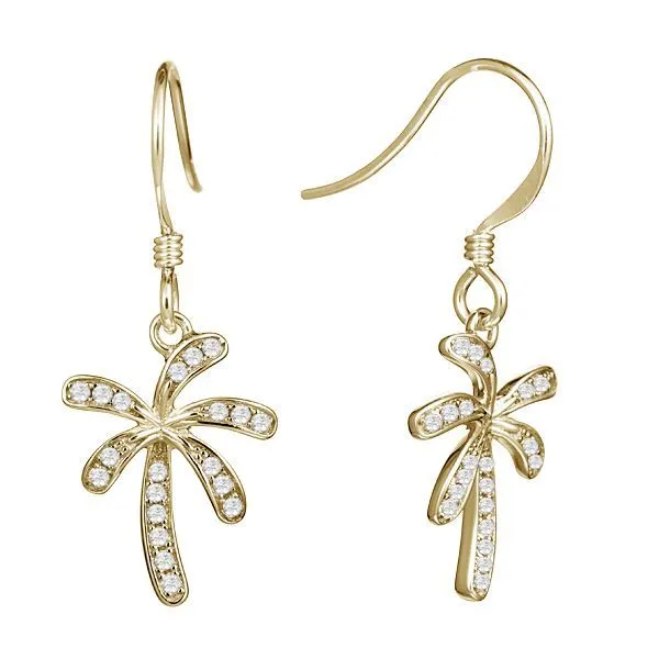 Palm Tree Earrings Blue Water Jewelers Saint Augustine, FL