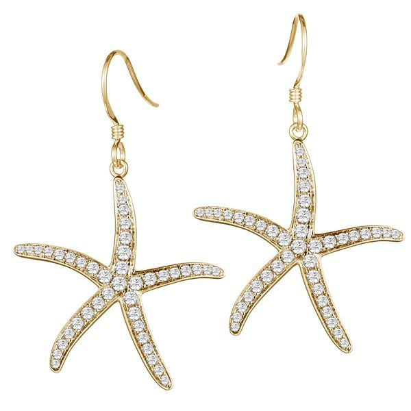 Starfish Earrings Blue Water Jewelers Saint Augustine, FL