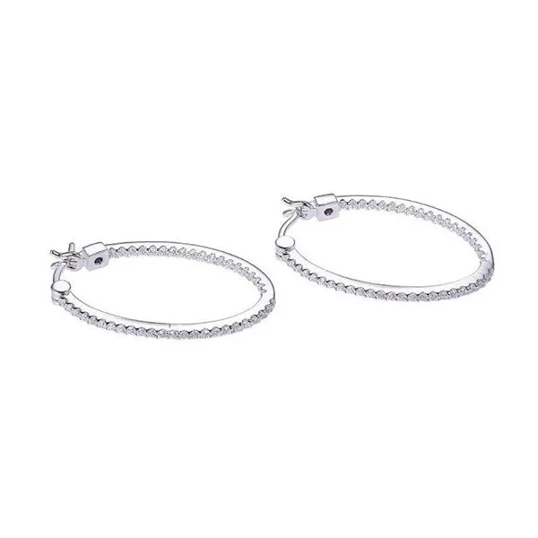 Silver Hoop Earrings Blue Water Jewelers Saint Augustine, FL