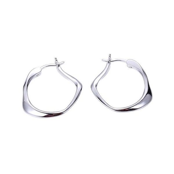 Silver Hoop Earrings Blue Water Jewelers Saint Augustine, FL