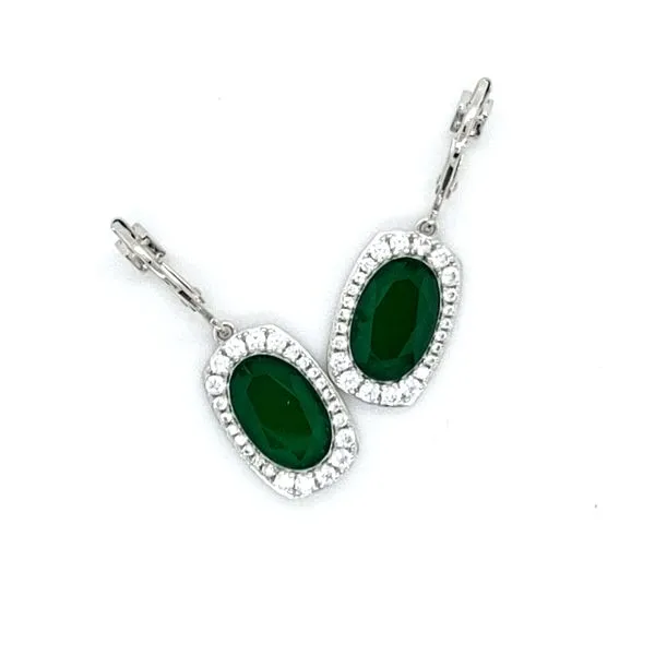 ELLE Sterling  Chrysoprase Earring Blue Water Jewelers Saint Augustine, FL