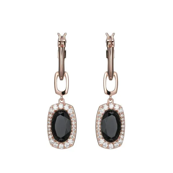 ELLE BLACK AGATE EARRING Blue Water Jewelers Saint Augustine, FL