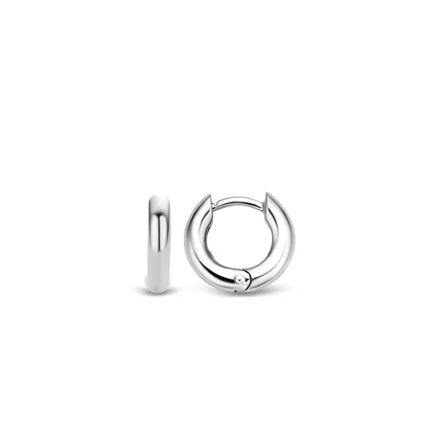 TI SENTO SILVER HUGGIE EARRINGS Image 3 Blue Water Jewelers Saint Augustine, FL