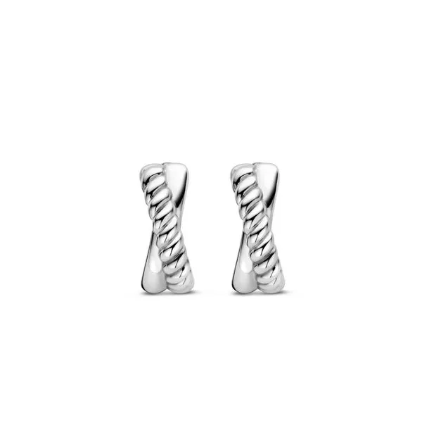 TI SENTO SILVER HUGGIE EARRINGS Blue Water Jewelers Saint Augustine, FL