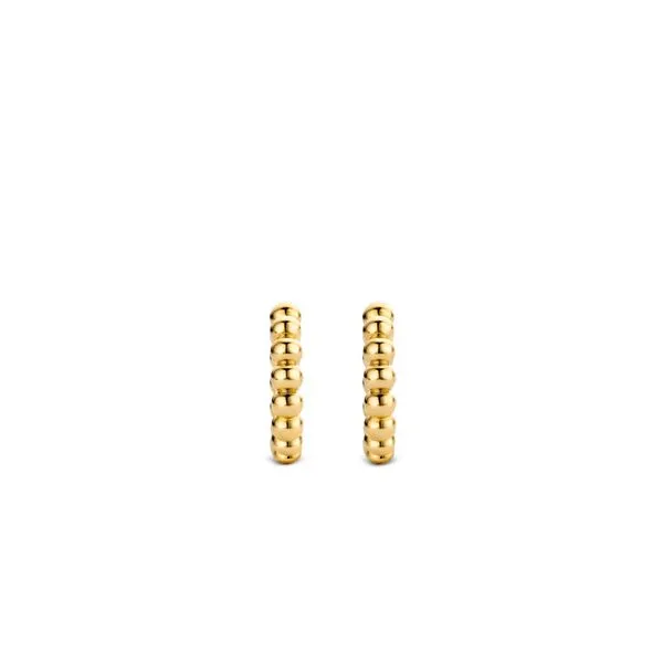 TI SENTO SILVER GOLD PLATED EARRINGS Image 2 Blue Water Jewelers Saint Augustine, FL