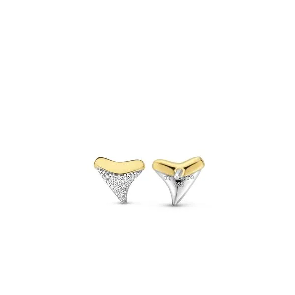 TI SENTO SILVER SHARK TOOTH EARRINGS Image 3 Blue Water Jewelers Saint Augustine, FL