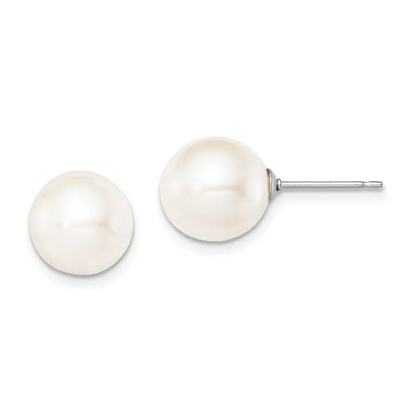 Silver Pearl Stud Earrings Blue Water Jewelers Saint Augustine, FL