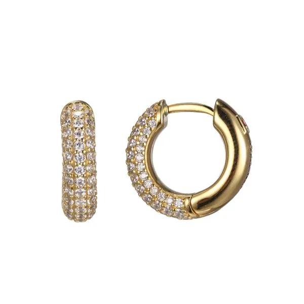 ELLE CZ ROUND HOOP Blue Water Jewelers Saint Augustine, FL