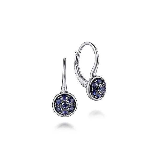 Silver Blue Sapphire Earrings Blue Water Jewelers Saint Augustine, FL