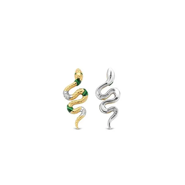 TI SENTO SILVER SNAKE EARRINGS Image 3 Blue Water Jewelers Saint Augustine, FL