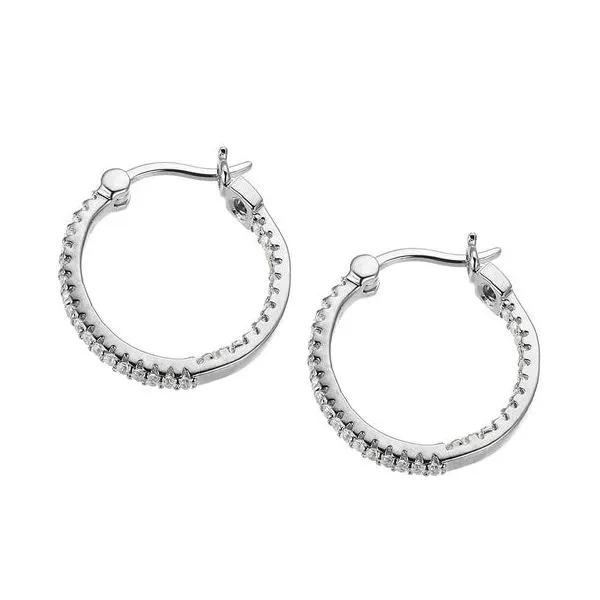Elle Hoop CZ Earring Blue Water Jewelers Saint Augustine, FL
