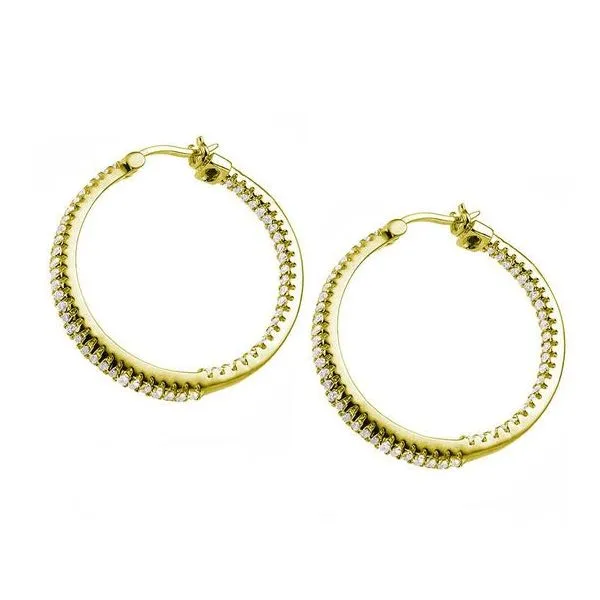 Silver Hoop Earrings Blue Water Jewelers Saint Augustine, FL