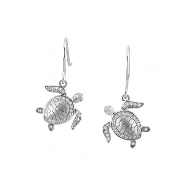 Turtle Earrings Blue Water Jewelers Saint Augustine, FL