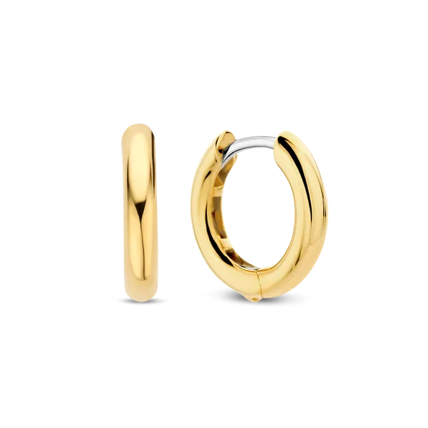 TI SENTO SILVER GOLD PLATED HUGGIES Blue Water Jewelers Saint Augustine, FL