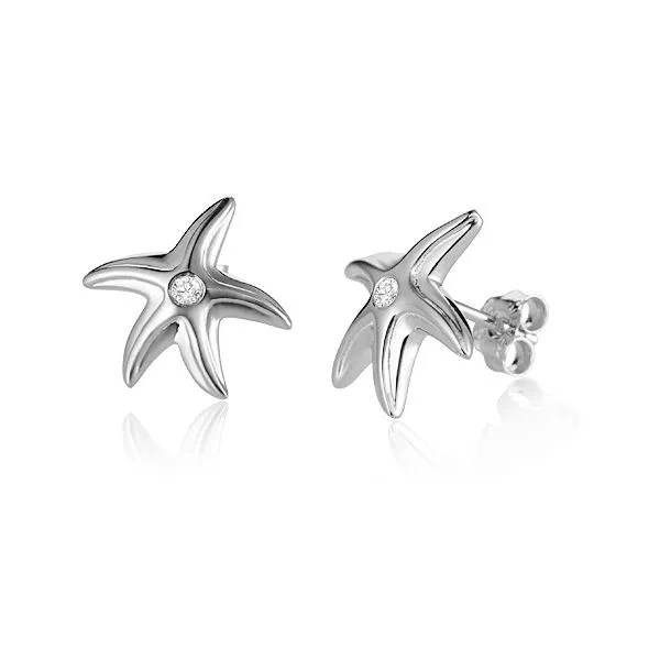Sterling Silver Starfish Stud Earrings Blue Water Jewelers Saint Augustine, FL