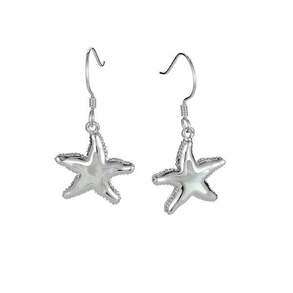 SS STARFISH WHITE MOP EARRINGS Blue Water Jewelers Saint Augustine, FL
