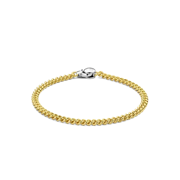 TI SENTO GOLD-LATED SILVER CURB CHAIN BRACELET Blue Water Jewelers Saint Augustine, FL