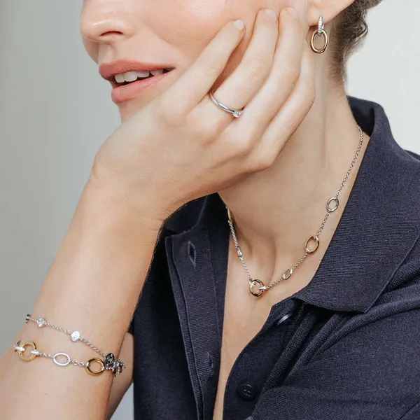 TI SENTO GOLD-PLATED SILVER CHAIN BRACELET Image 4 Blue Water Jewelers Saint Augustine, FL