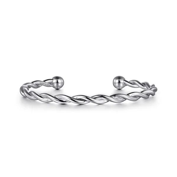 SILVER TWISTED CUFF BANGLE BRACELET Blue Water Jewelers Saint Augustine, FL