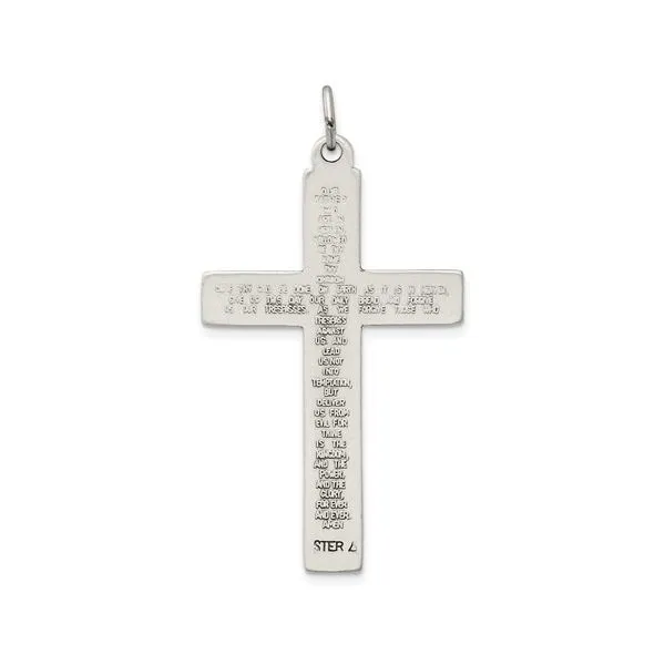 Sterling Lords Prayer Cross Image 2 Blue Water Jewelers Saint Augustine, FL